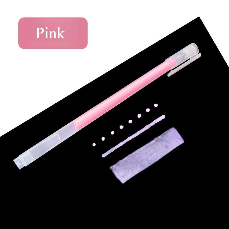 5 Colors Pen-Shaped Solid Glue Stick for Kids Quick-Drying Craft Adhesive Pen for School DIY Scrapbooking Creative Art Tools