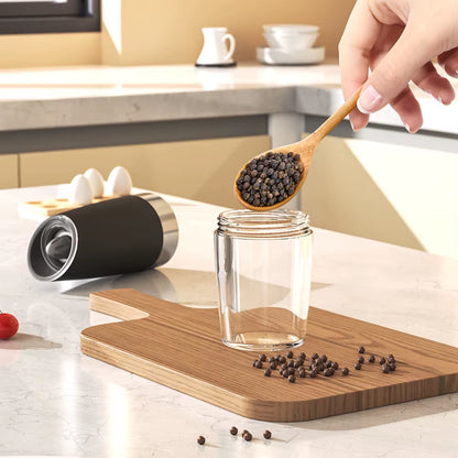 Electric Automatic Gravity-Sensing Salt and Pepper Grinder Set Adjustable Spice Mill Kitchen Tools for Cooking