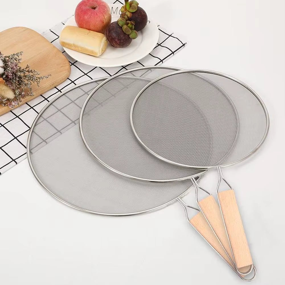 Pot Frying Oil Cooking Cover Kitchen Tools Grease Splatter Screen Guards Mesh anti Splatter Guard Oil Net Splash Cover Pan