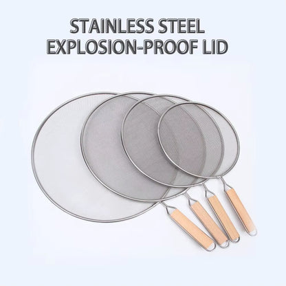 Pot Frying Oil Cooking Cover Kitchen Tools Grease Splatter Screen Guards Mesh anti Splatter Guard Oil Net Splash Cover Pan