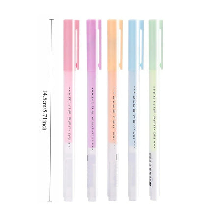 5 Colors Pen-Shaped Solid Glue Stick for Kids Quick-Drying Craft Adhesive Pen for School DIY Scrapbooking Creative Art Tools