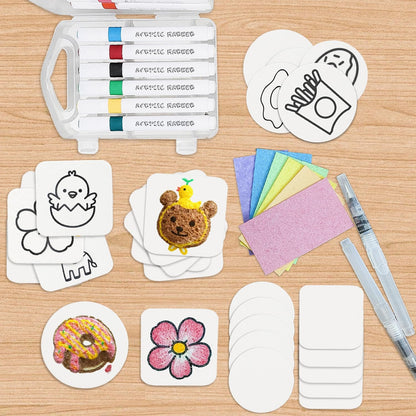 40 Pcs Magic Foam Texture Painting Kit