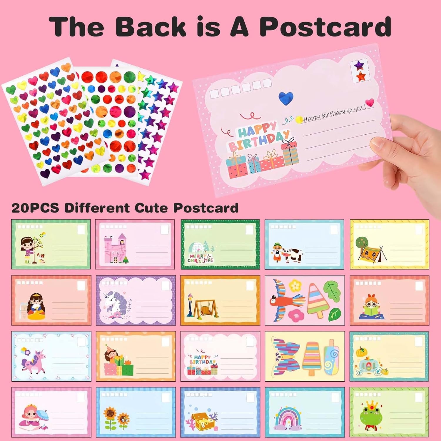 Squeegee Art Craft Kit, Creative Painting Kit for Kids, Rainbow Scratch Paper Art Set Notebooks, Magic Dot Scratch Painting Party DIY Gifts for Girls and Boys