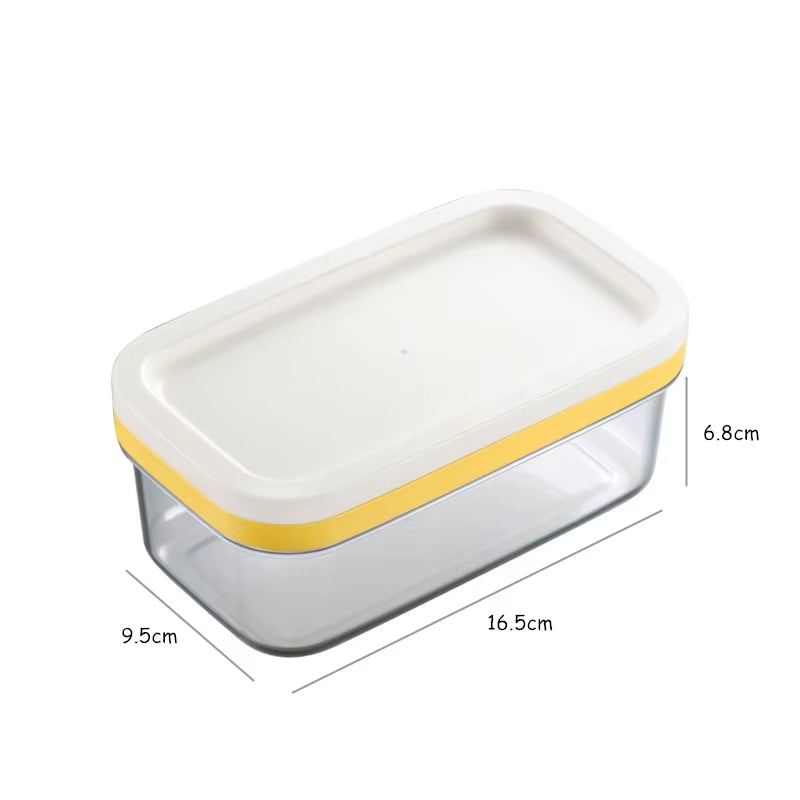 Butter Dish with Lid Rectangle Butter Keeper with Cutter Slicer Butter Box for Refrigerate Butter Container JT30